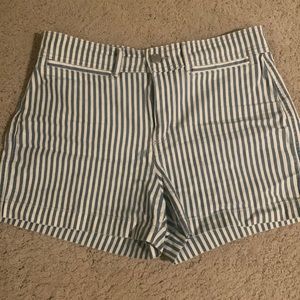 Loft Striped Denim Shorts. Size 29/8